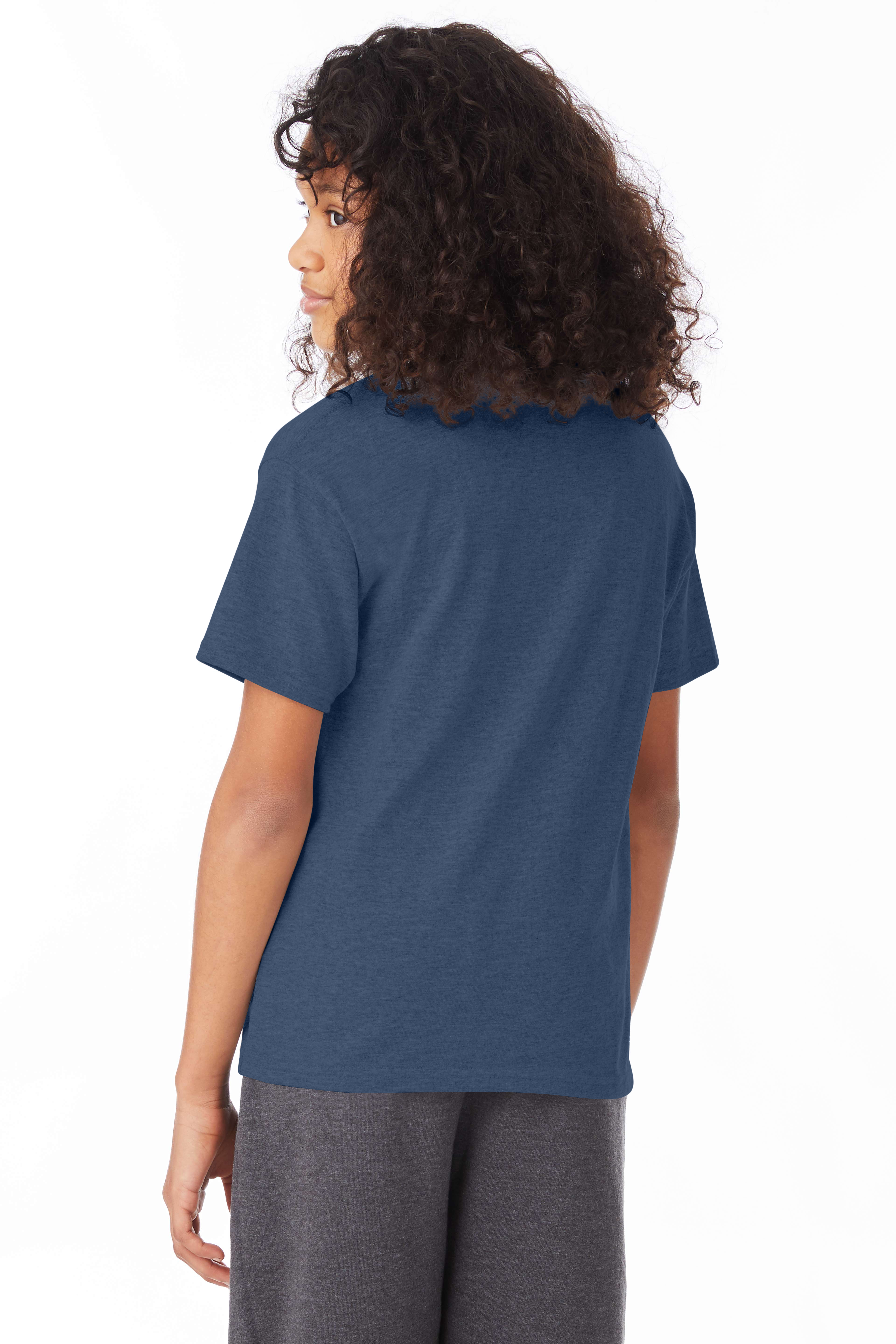Hanes 5370 Heather Navy