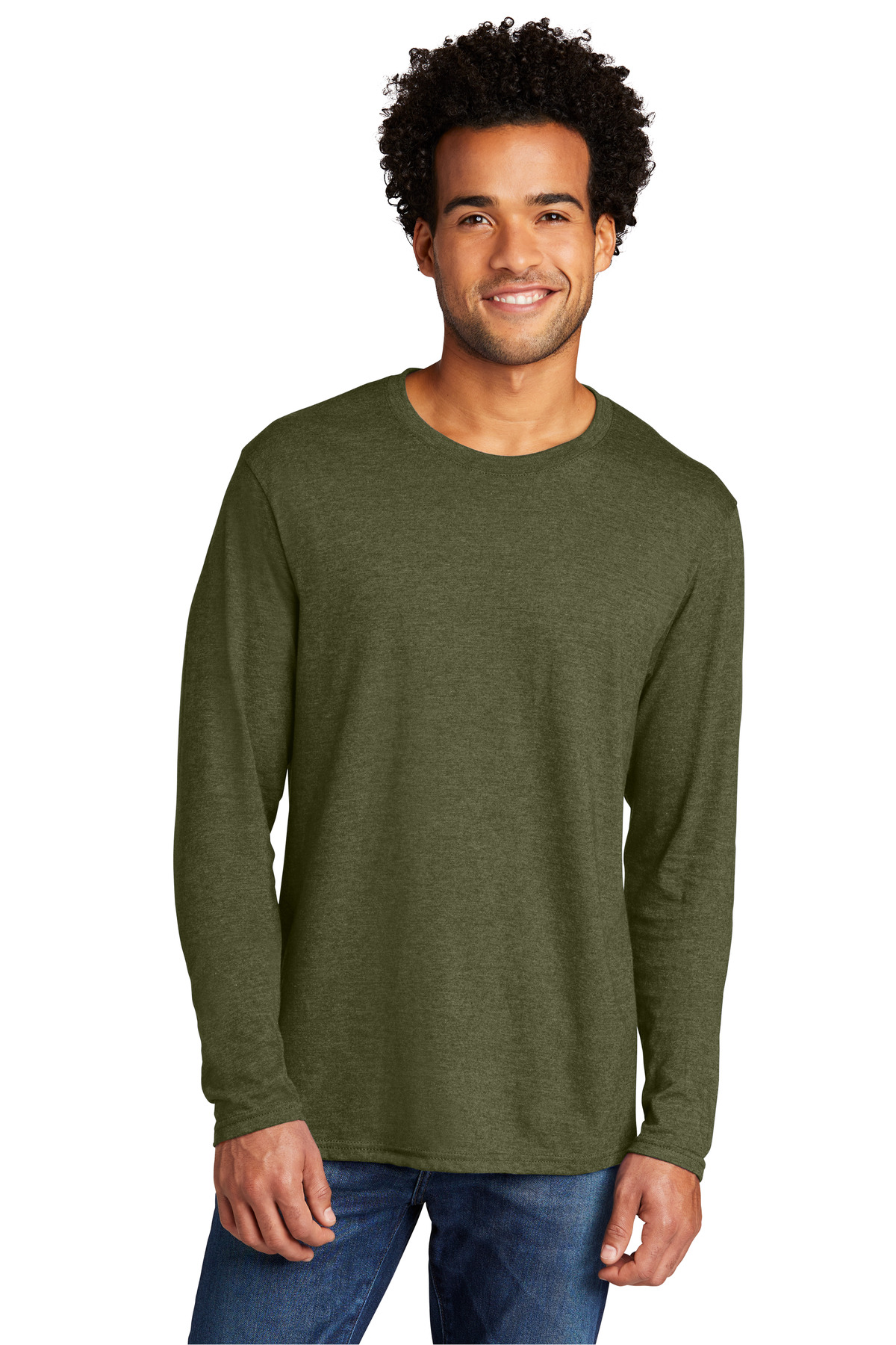 Port & Company PC330LS MilGrnHtr