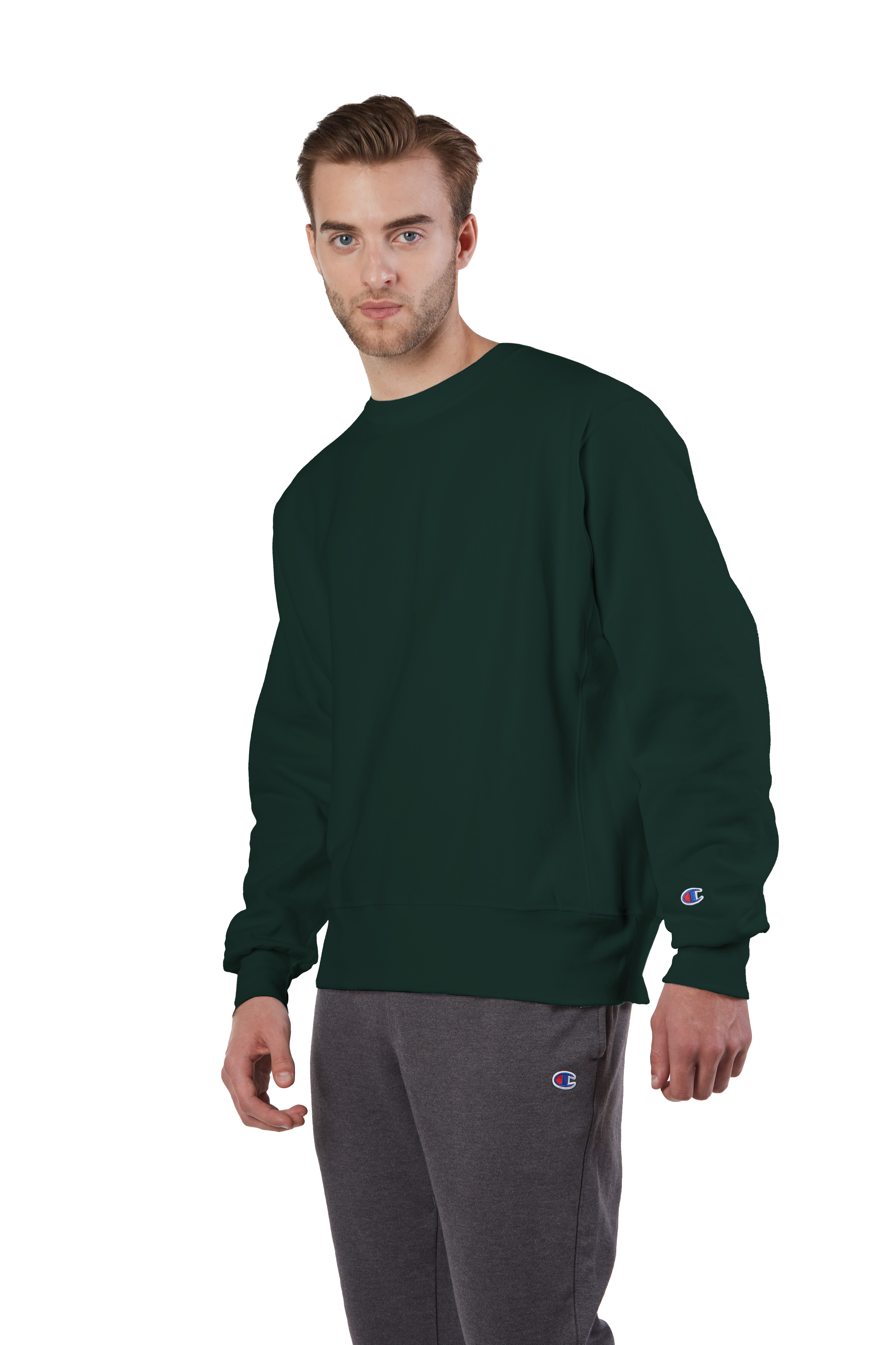 Champion Unisex Reverse Weave® Crew S1049 Dark Green | Jiffy
