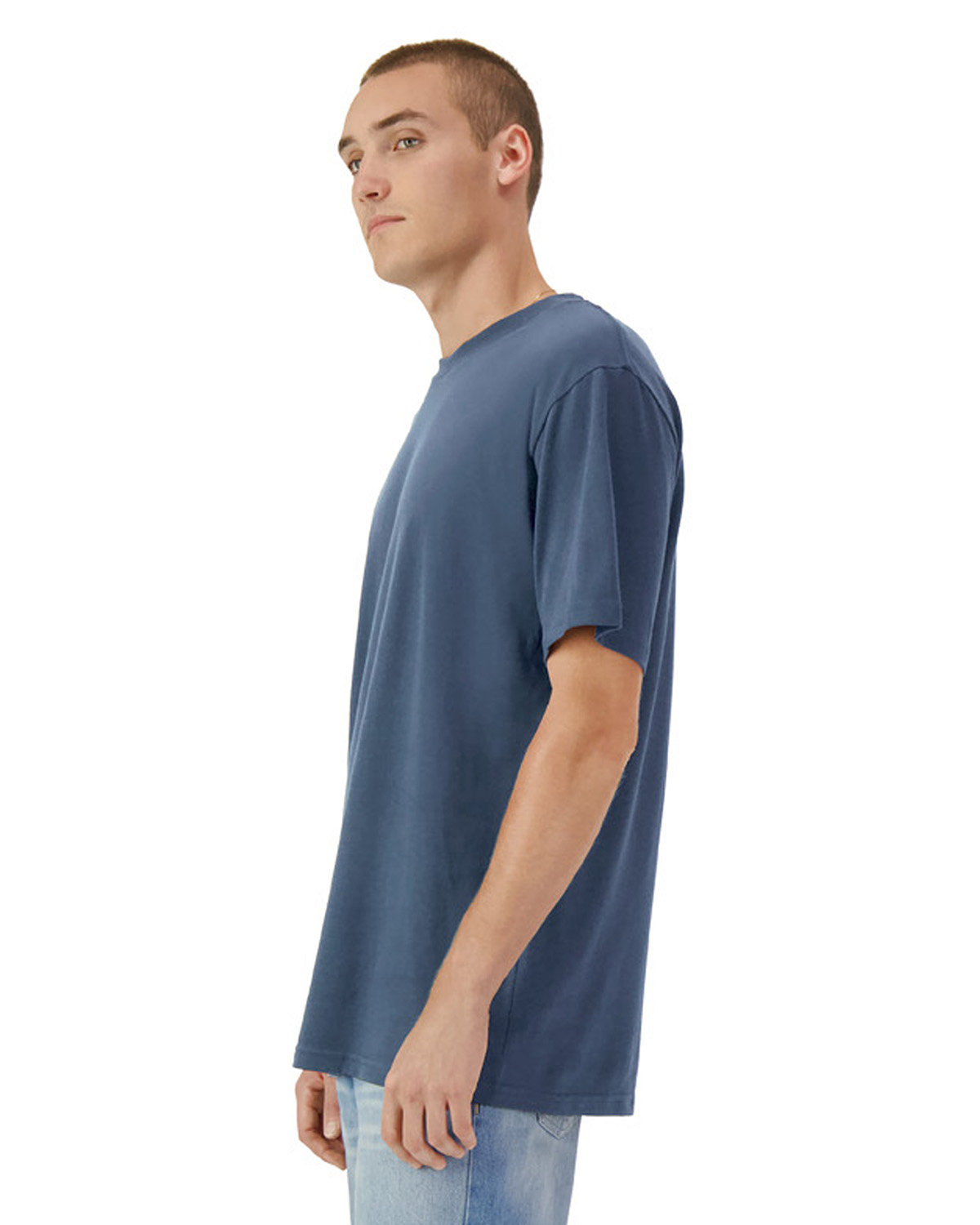 American Apparel Unisex Garment Dyed T Shirt 1301 Gd Faded Navy