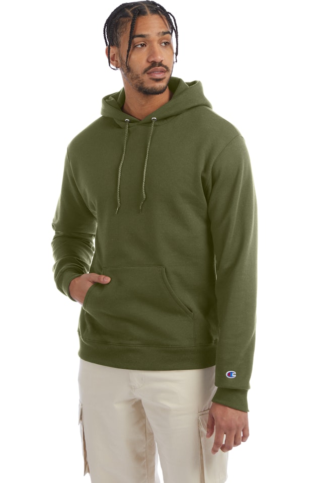 Champion Unisex Double Dry Eco® Pullover Hoodie S700 Fresh Olive
