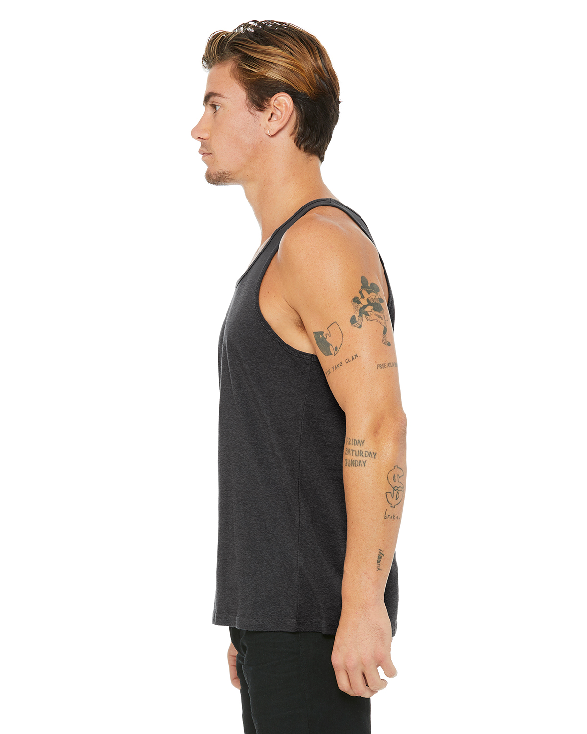 Bella + Canvas 3480CVC Heather Dark Gray