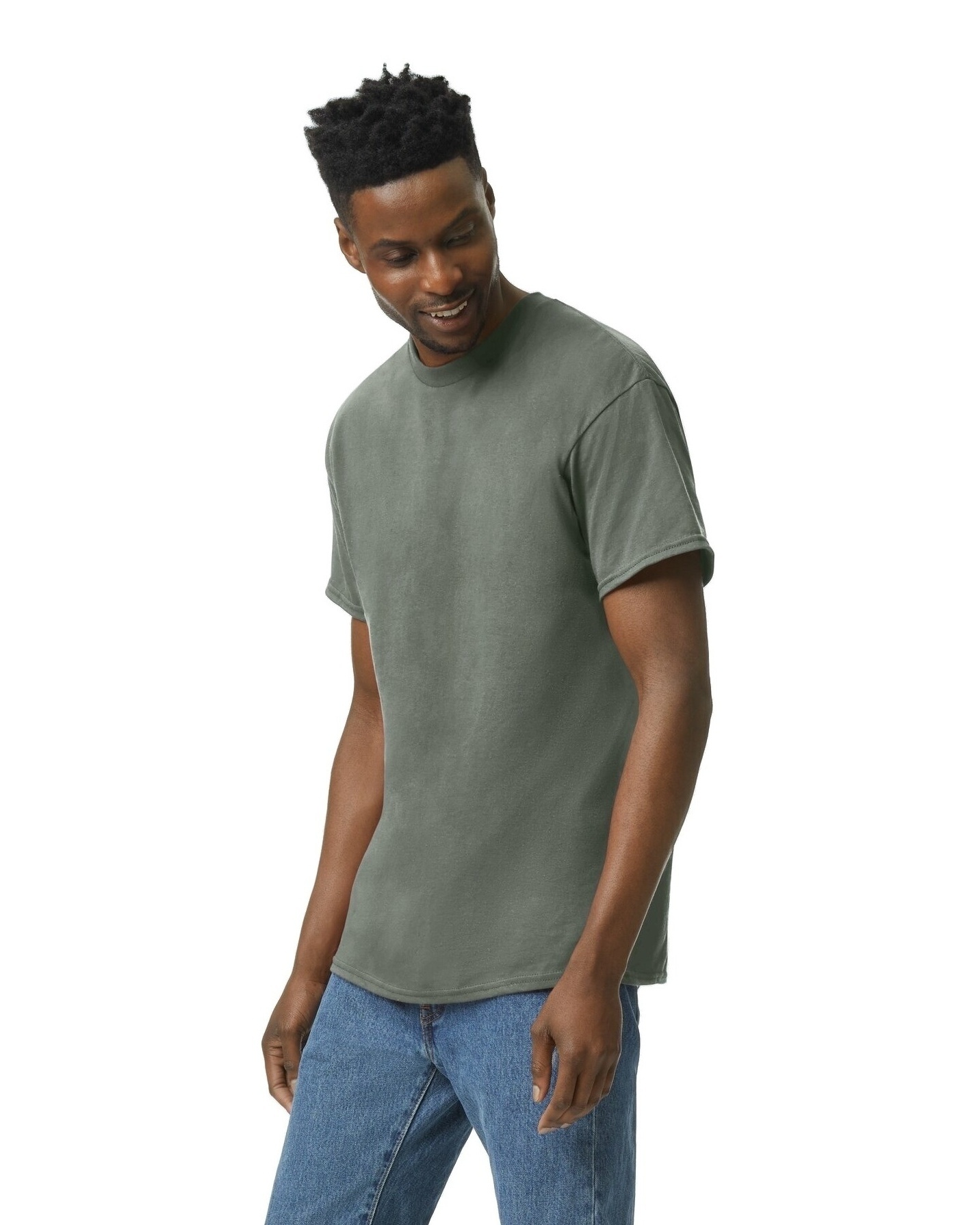 Gildan G500 Heather Military Green