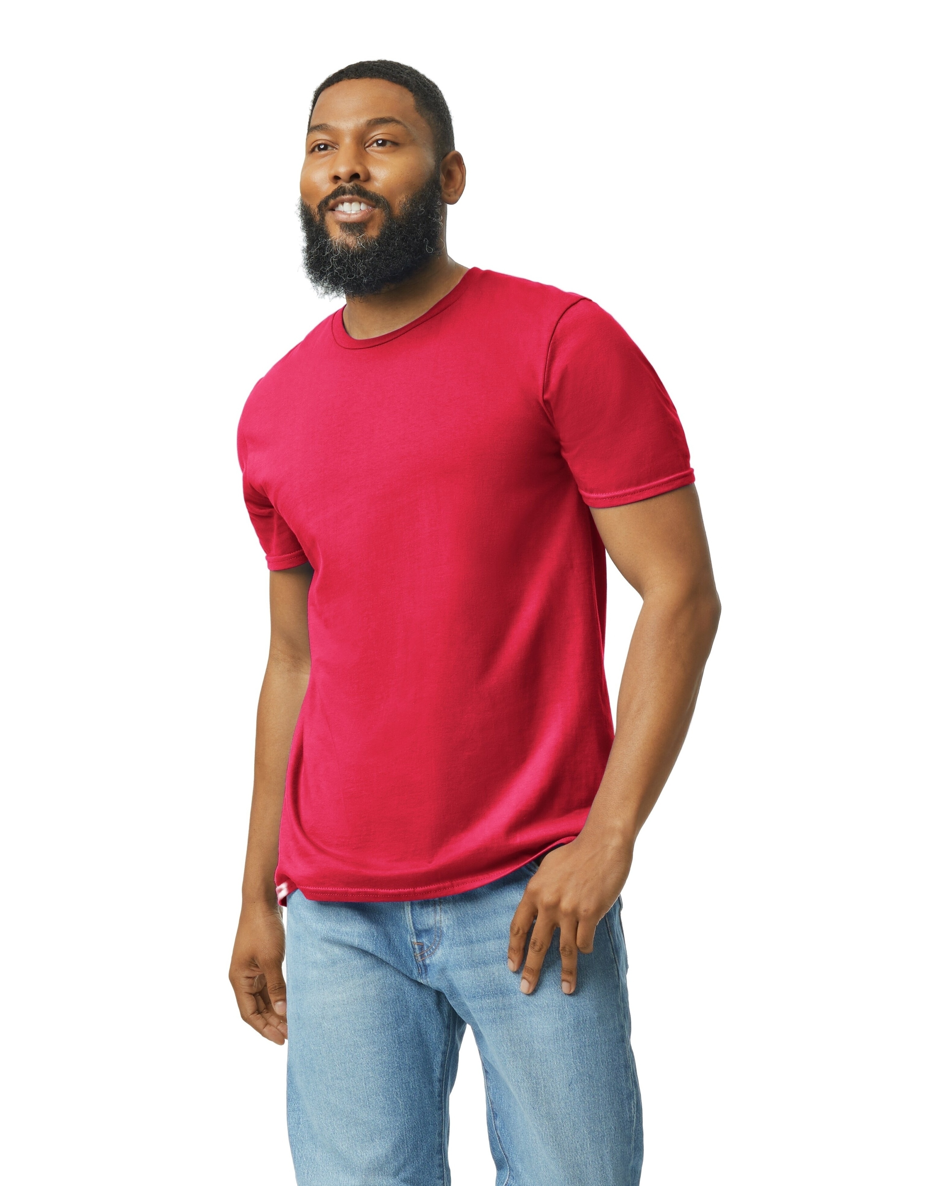 Gildan G640 Softstyle® Unisex T Shirt Red | Jiffy
