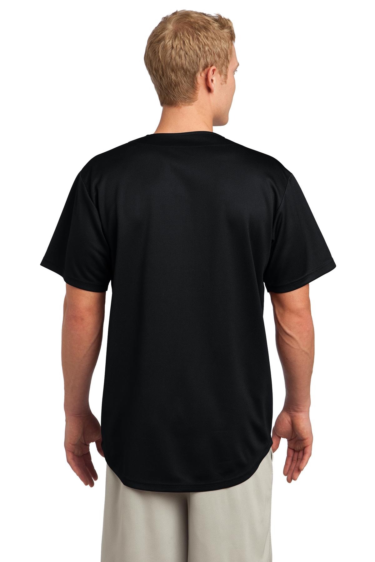 Sport Tek Unisex Posi Charge Tough Mesh Full Button Jersey
