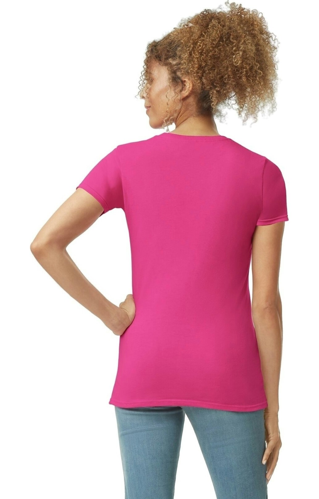 Gildan Women's Softstyle® Fitted T Shirt G640 L Heliconia | Jiffy
