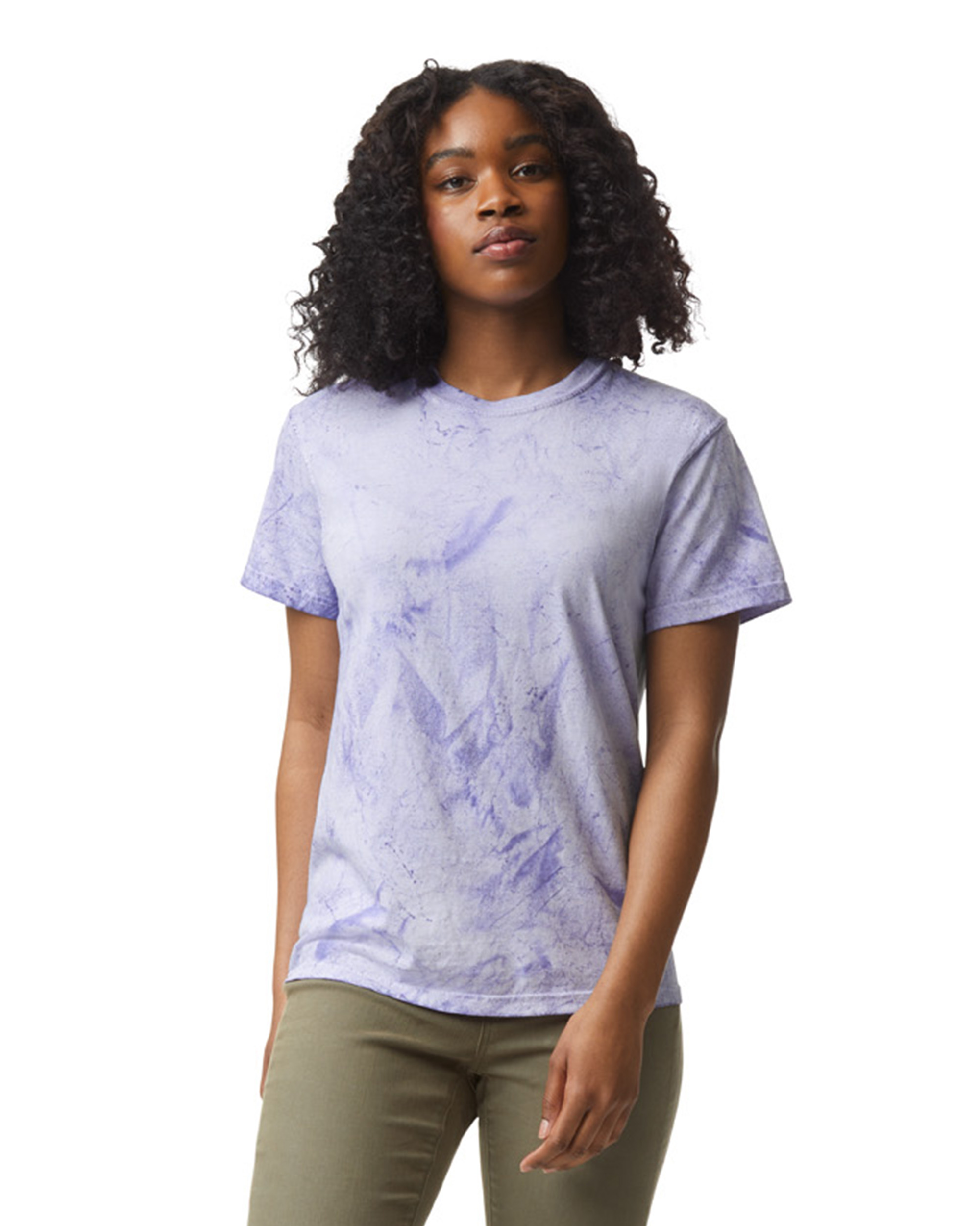 Comfort Colors CC1745 Color Blast Amethyst Shirt Mockup Trendy Tshirt