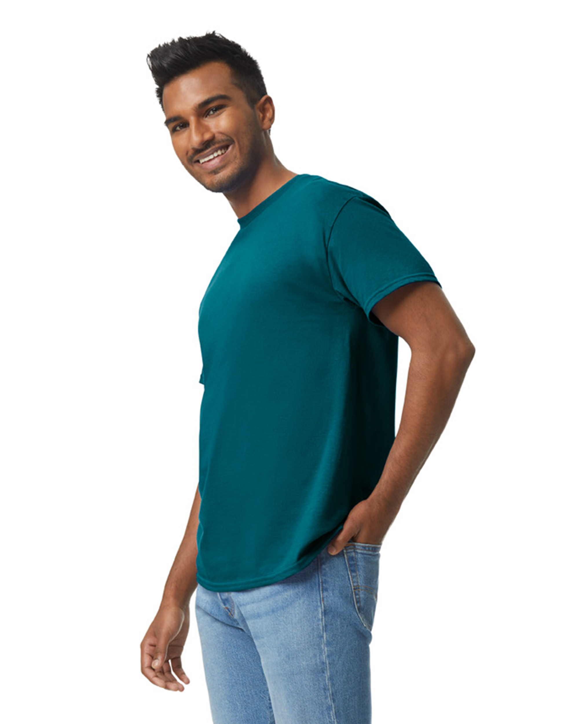 Gildan Unisex Heavy Cotton™ T Shirt G500 Midnight | Jiffy