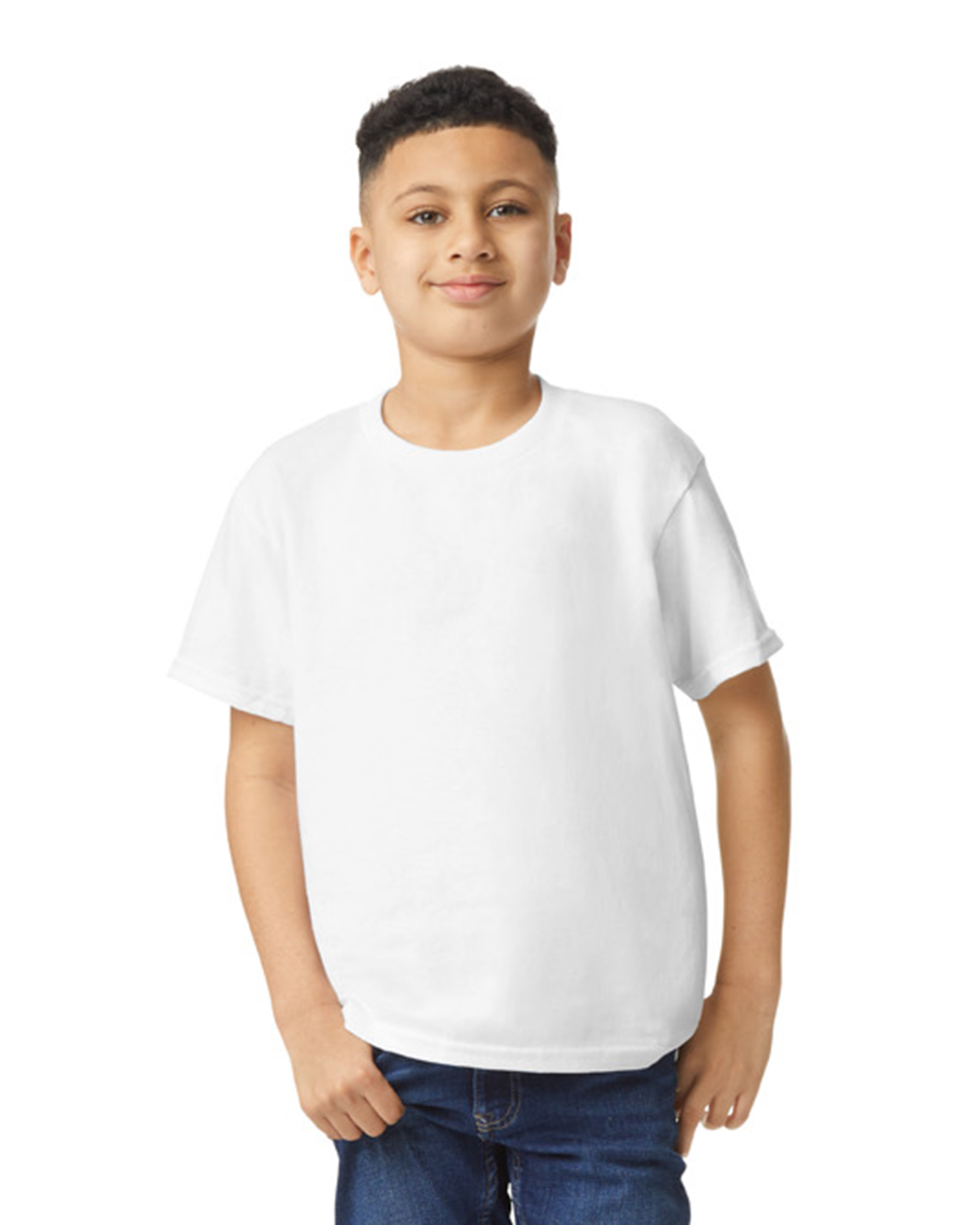 Gildan Youth Heavy Cotton™ T Shirt G500 B White | Jiffy