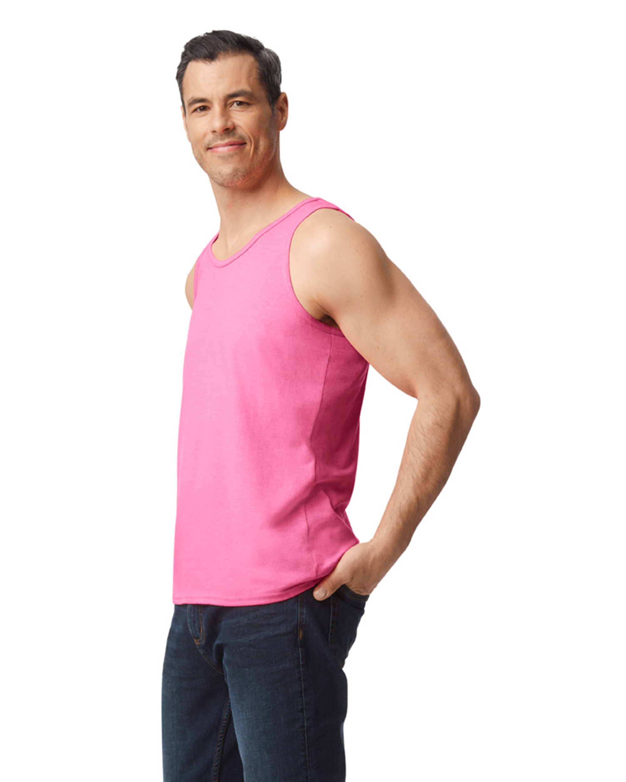 Gildan G520 Safety Pink