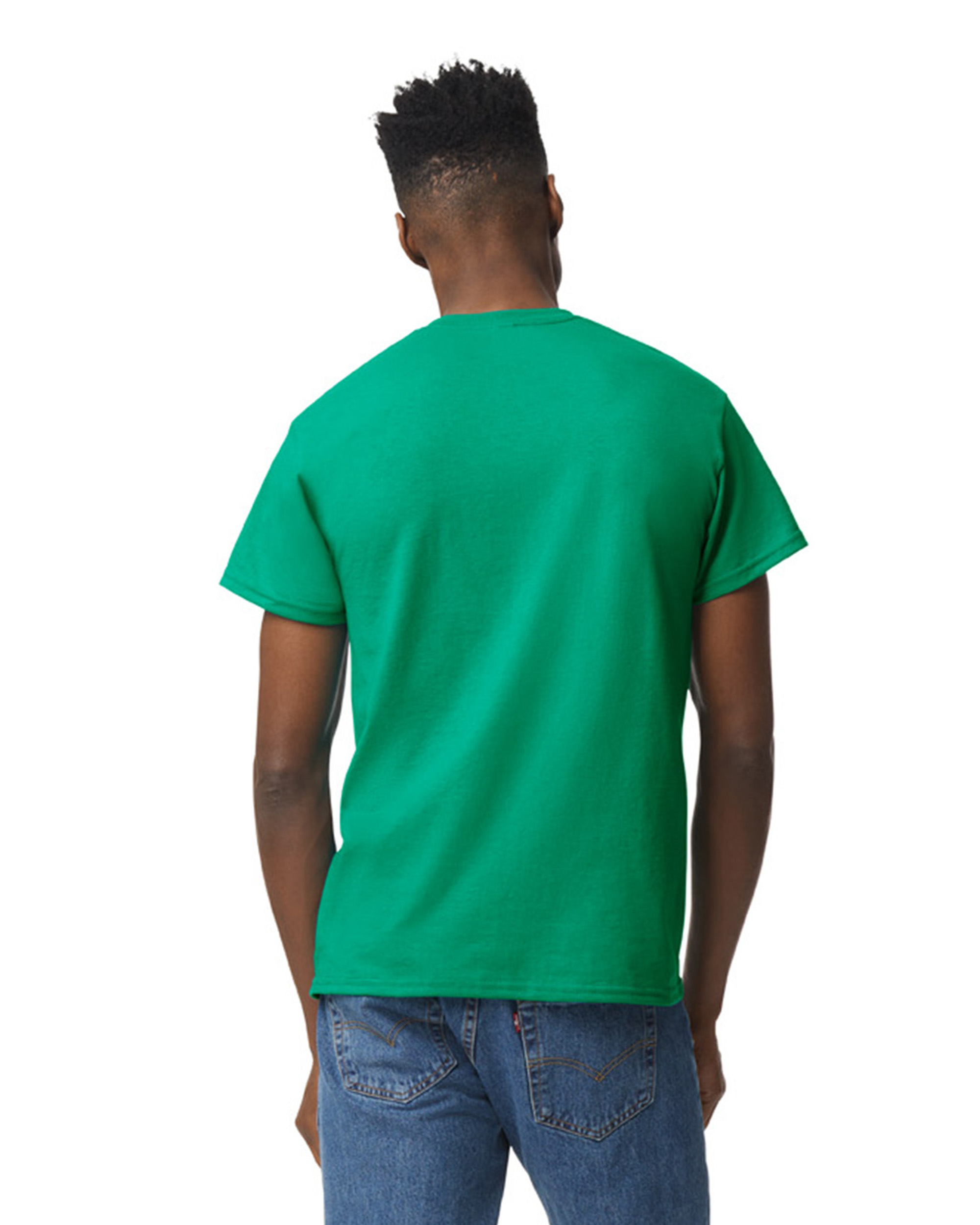 Gildan 8000 Kelly Green Adult 5.5 Oz., 50/50 T Shirt | Jiffy Shirts