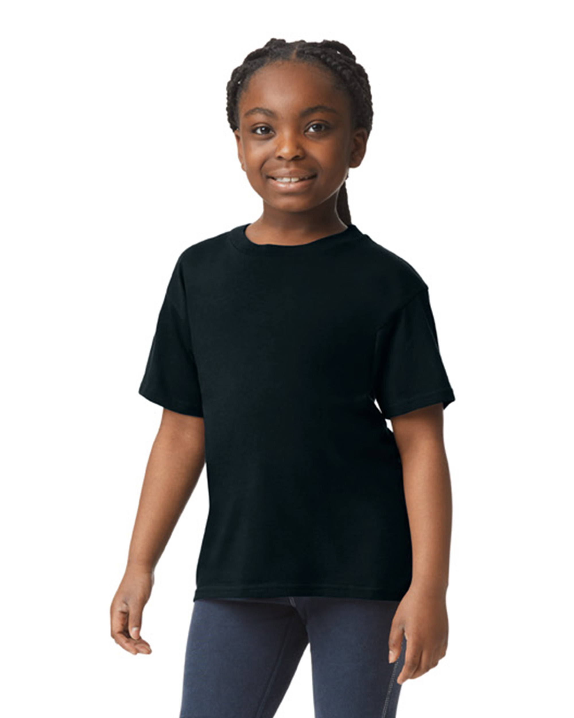 Gildan Softstyle Youth T Shirt G640 B Black | Jiffy