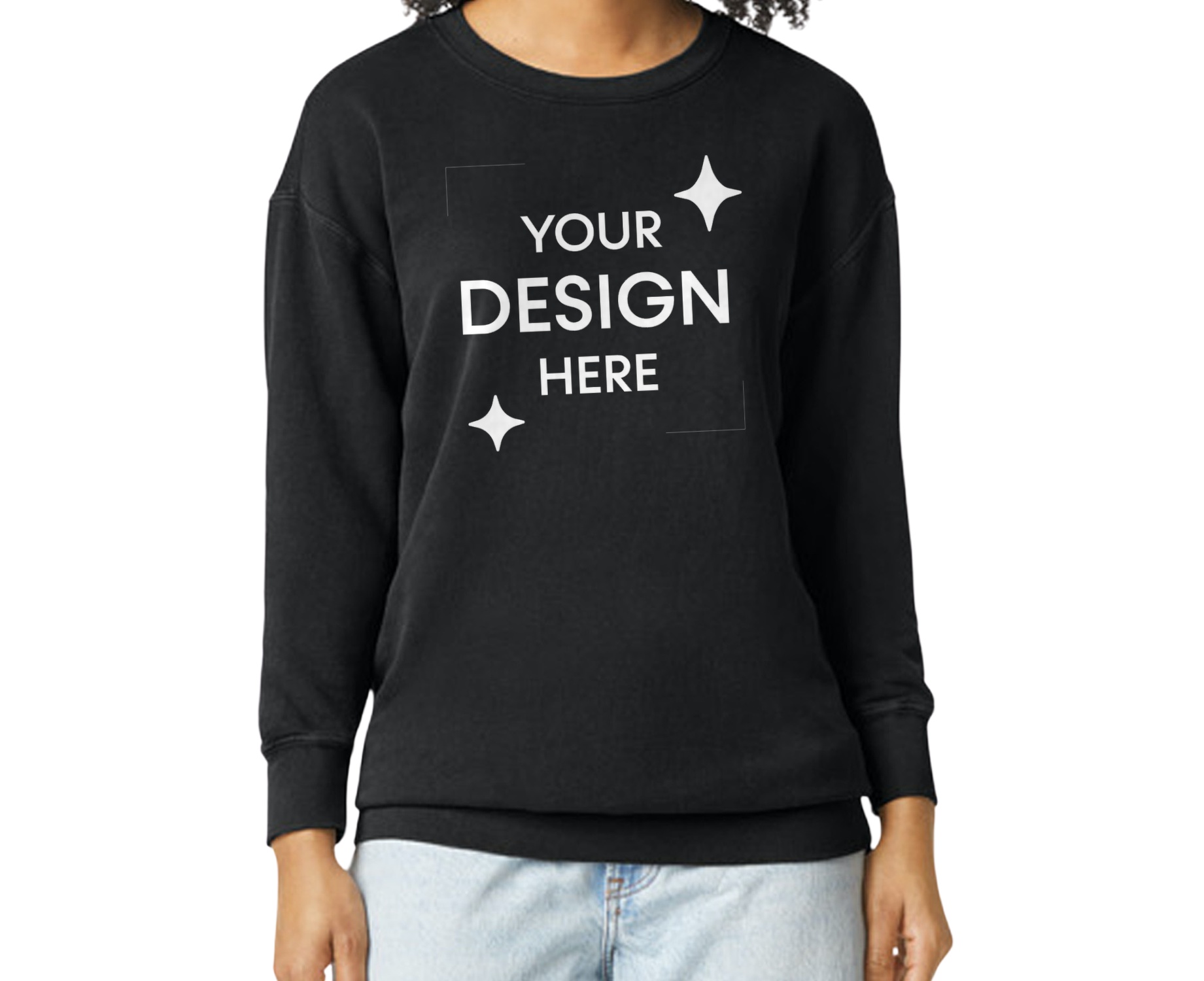 Unisex Lighweight Cotton Crewneck Sweatshirt