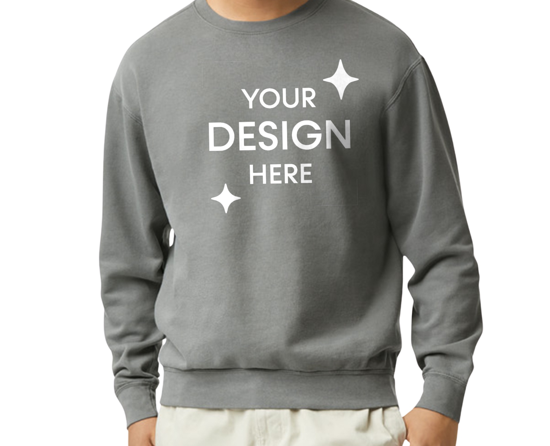 Unisex Lighweight Cotton Crewneck Sweatshirt