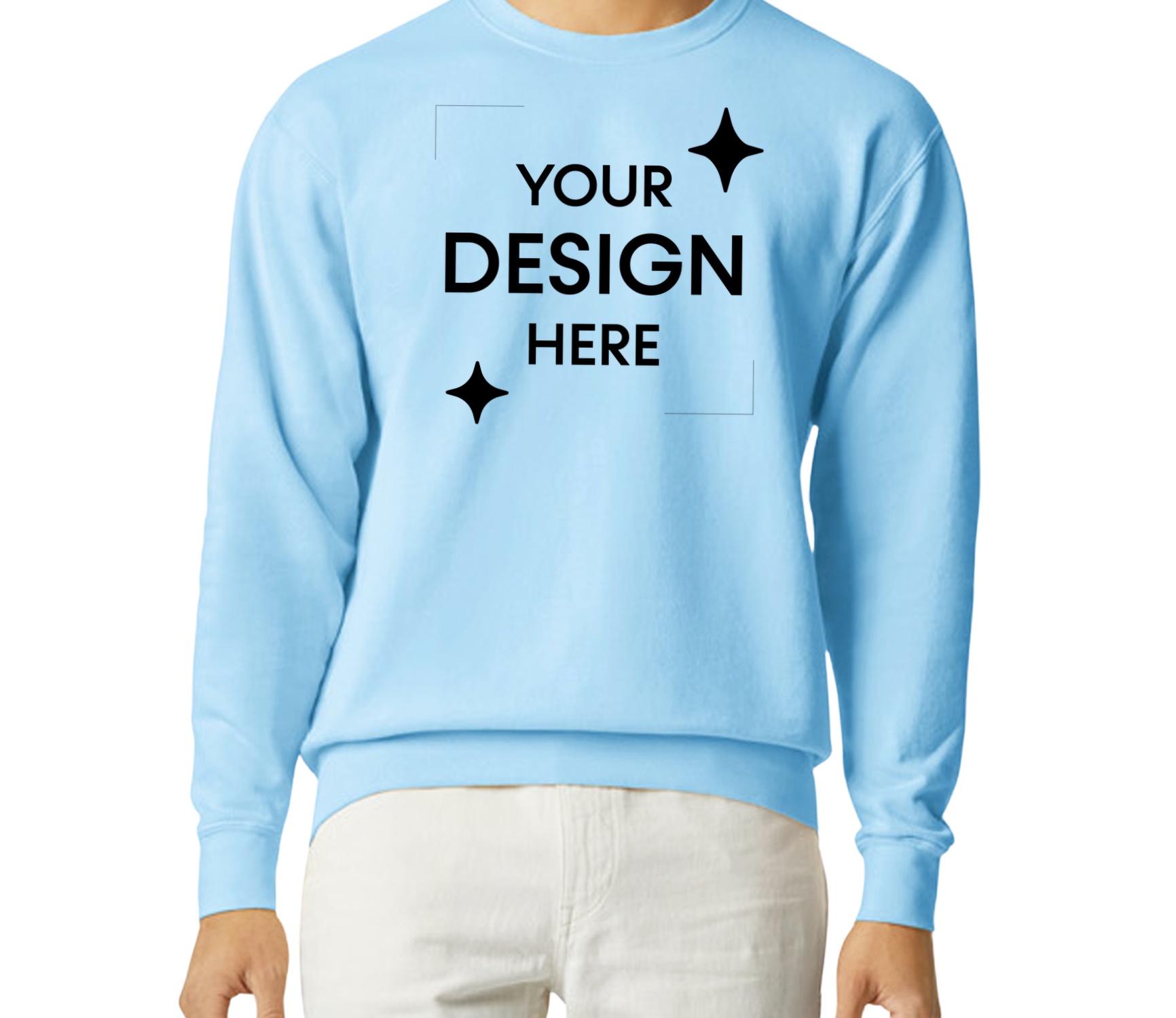 Unisex Lighweight Cotton Crewneck Sweatshirt