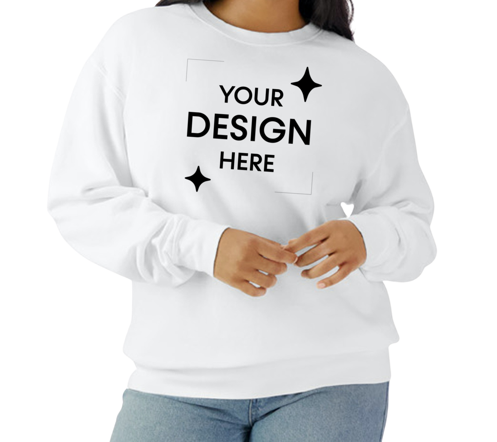Unisex Lighweight Cotton Crewneck Sweatshirt