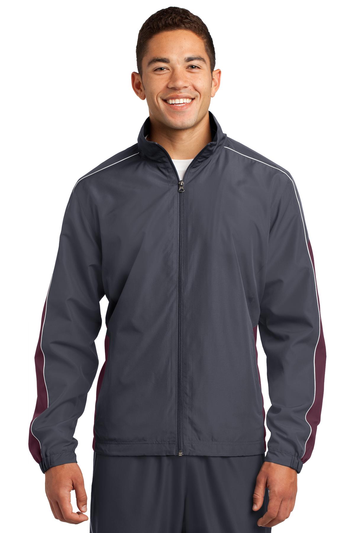 Sport-Tek JST61 Graphite Gray / Maroon / White