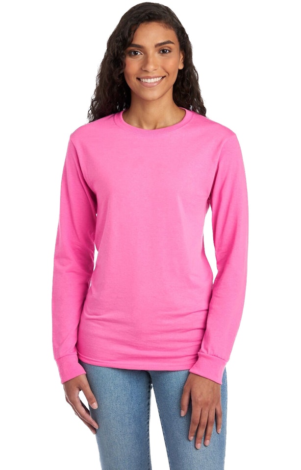 Jerzees Men's Dri Power® Active Long Sleeve T Shirt 29 L Azalea