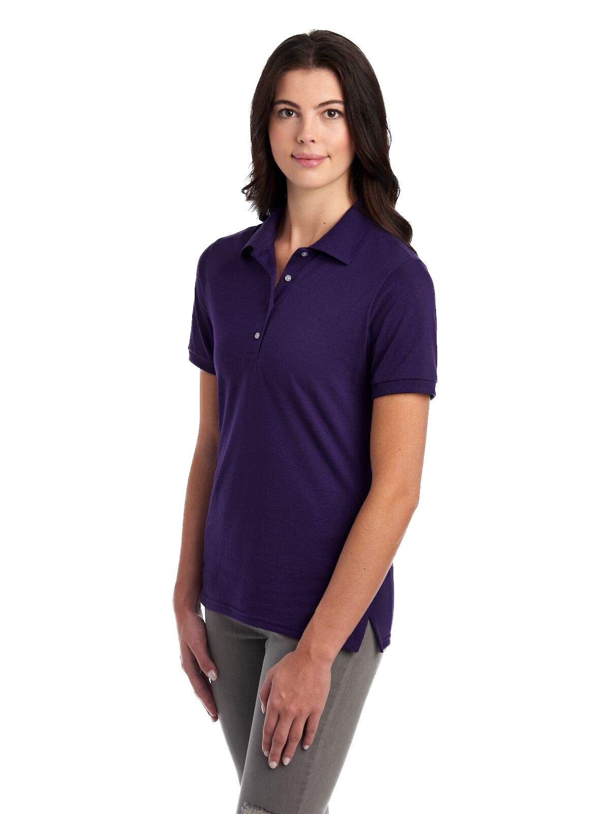 Dark purple polo shirts online