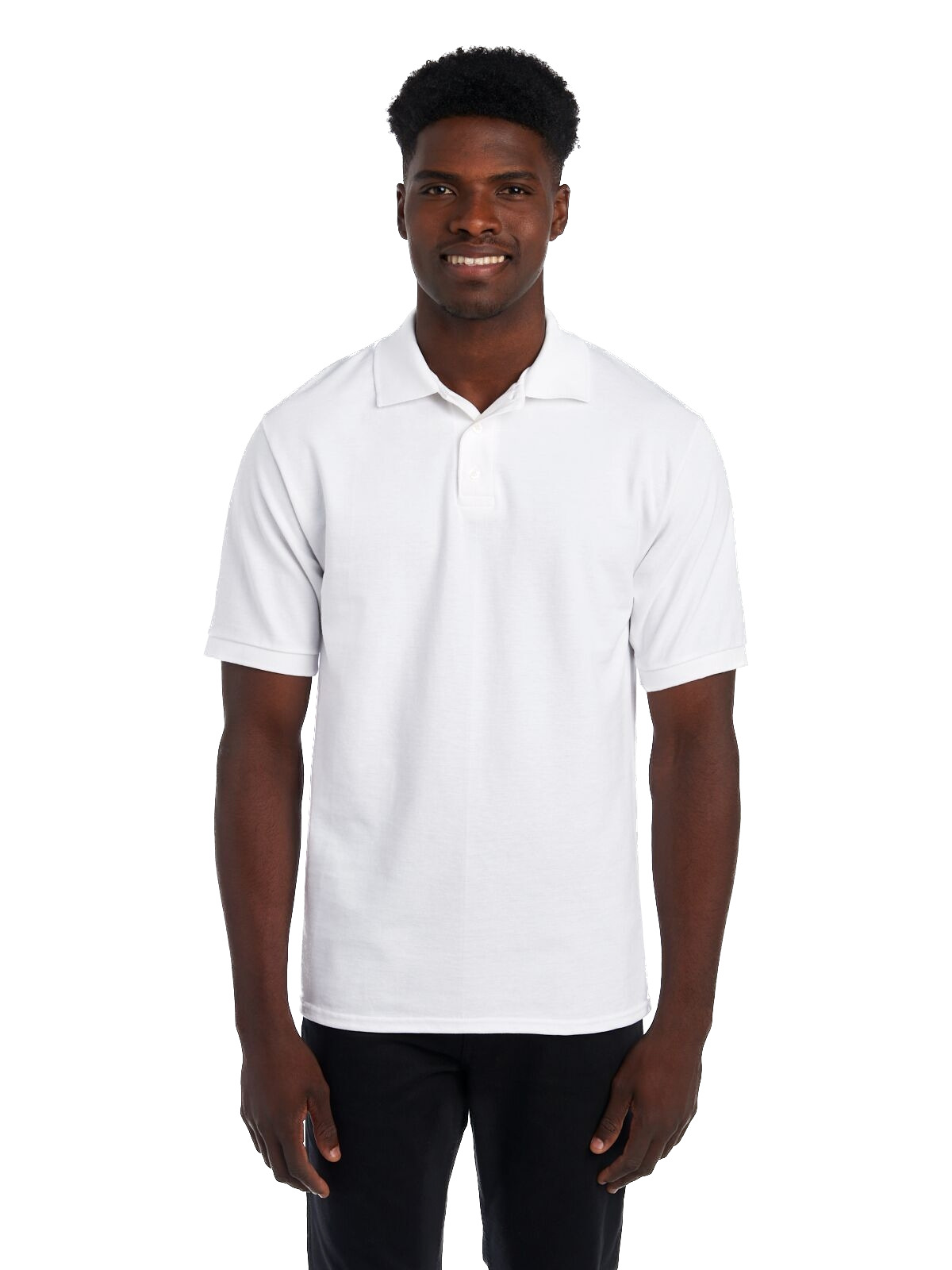 Jerzees Unisex Premium 100 Ringspun Cotton Pique Polo 443 Mr White Jiffy