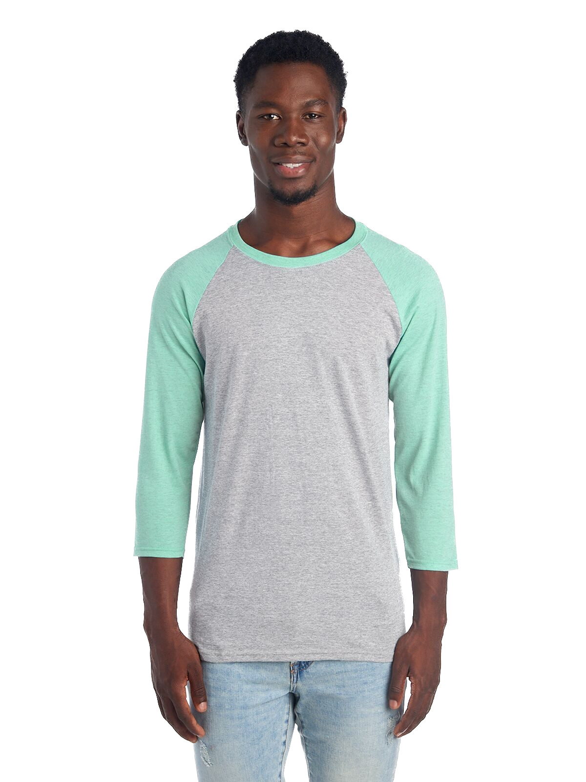 Jerzees 601RR Oxford / Mint Heather