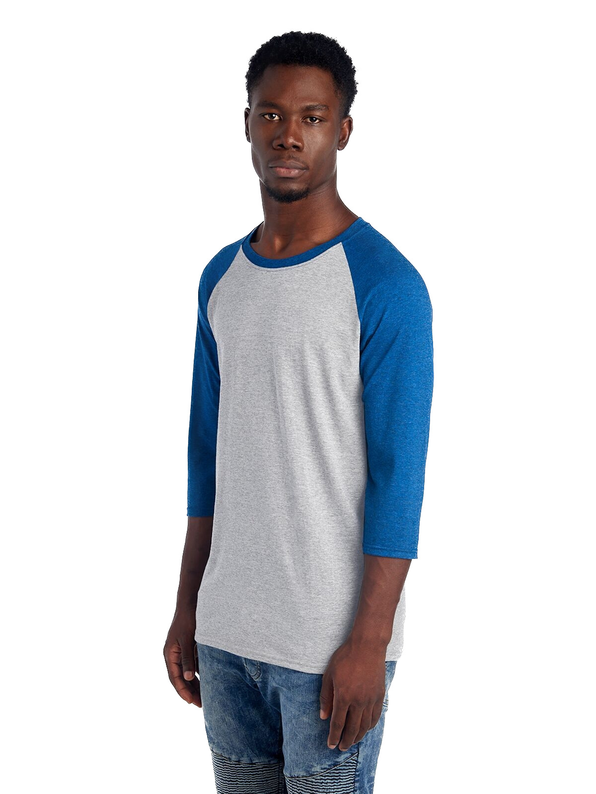 Jerzees 601RR Oxford / True Blue Heather