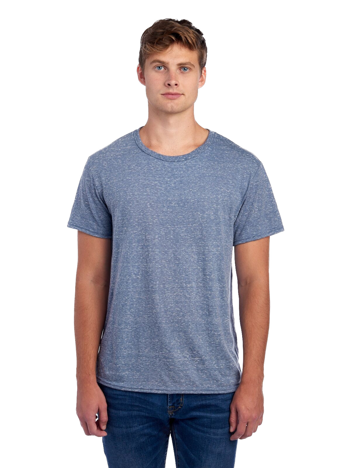 Jerzees Unisex Snow Heather T Shirt 88 Mr Denim | Jiffy