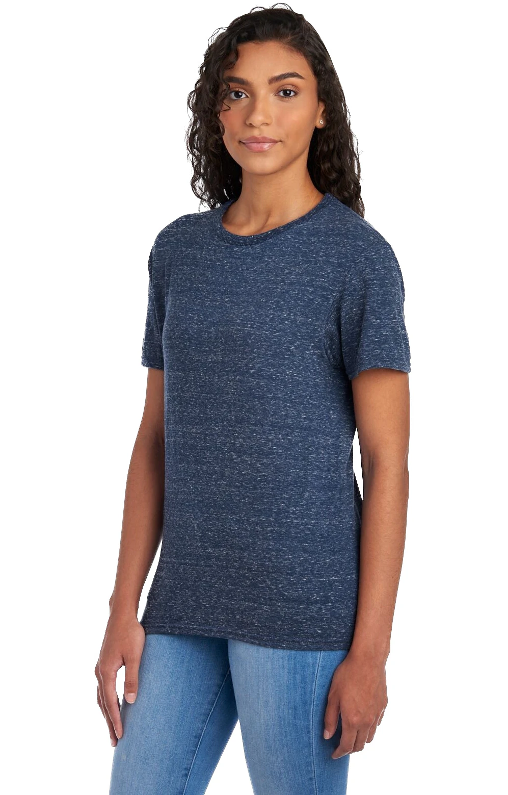 Jerzees Unisex Snow Heather T Shirt 88 Mr Navy | Jiffy