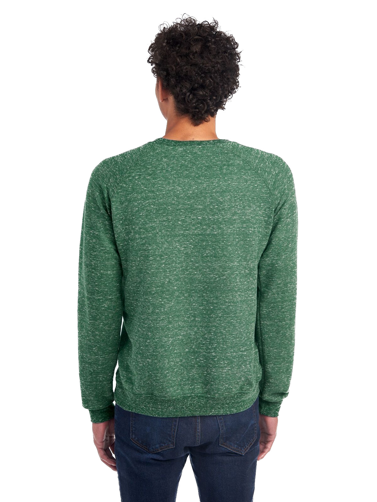 Jerzees Unisex Snow Heather French Terry Crewneck Sweatshirt