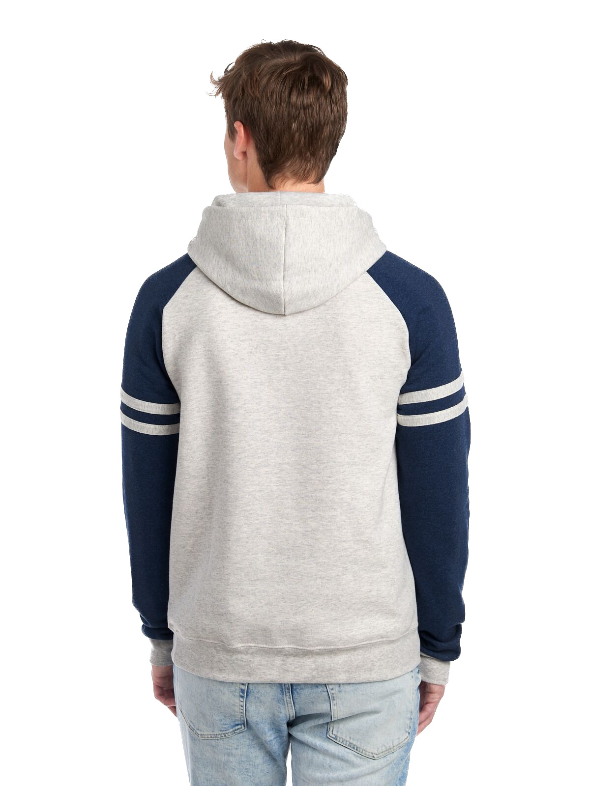 Jerzees 97CR Oatmeal Heather/ Indigo Heather