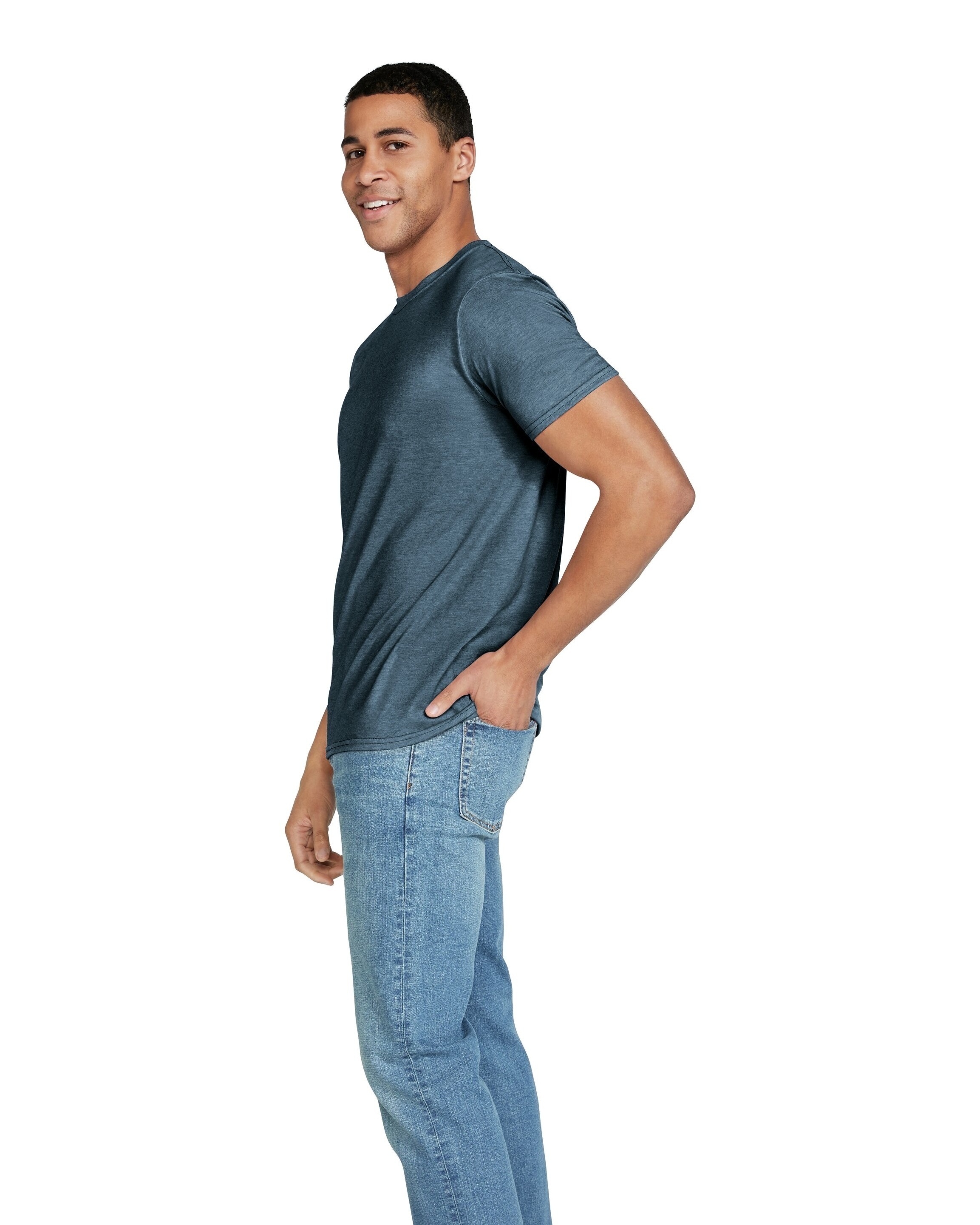 Gildan G640 Heather Navy