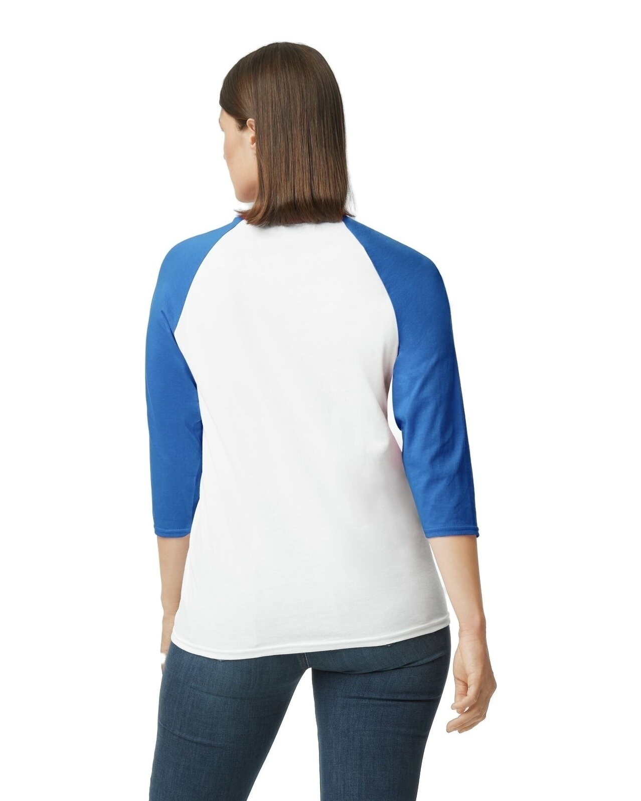 Gildan G570 White / Royal