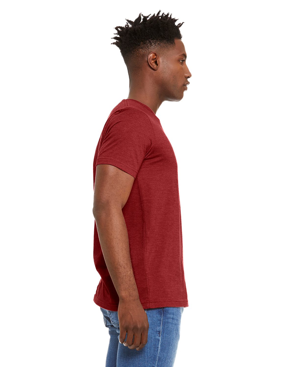 Bella + Canvas 3001CVC Heather Canvas Red