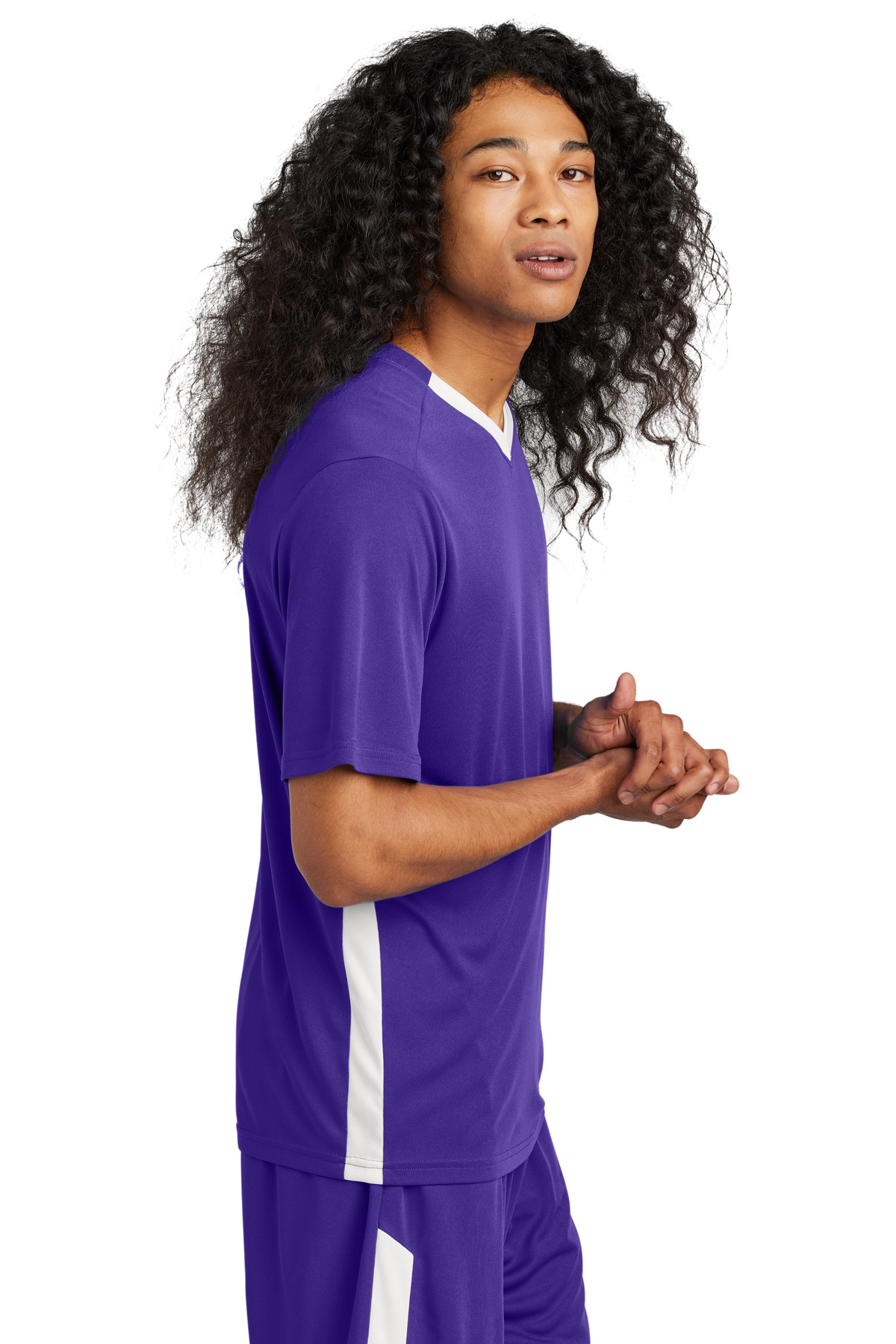 Sport-Tek ST101 Purple / White