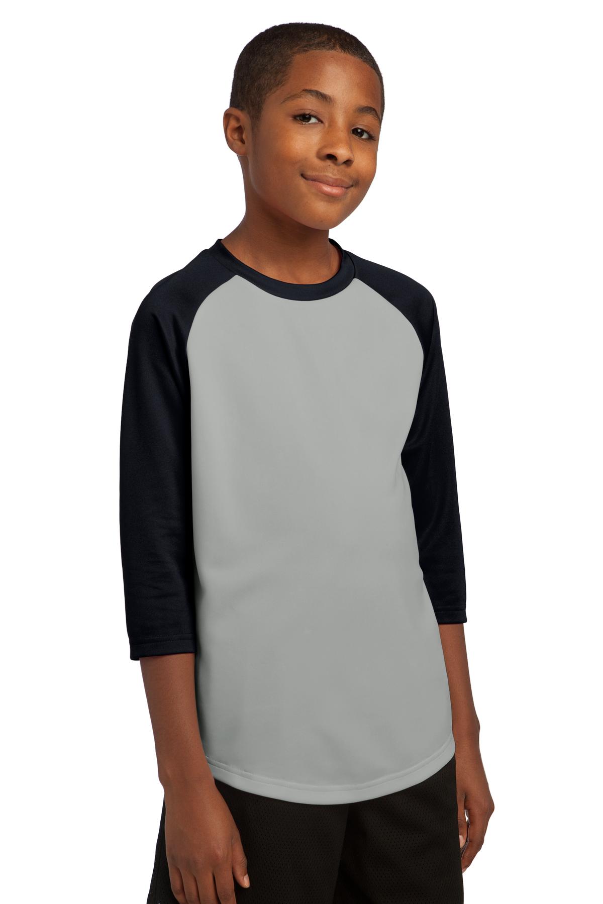 Sport-Tek YST205 Silver / Black