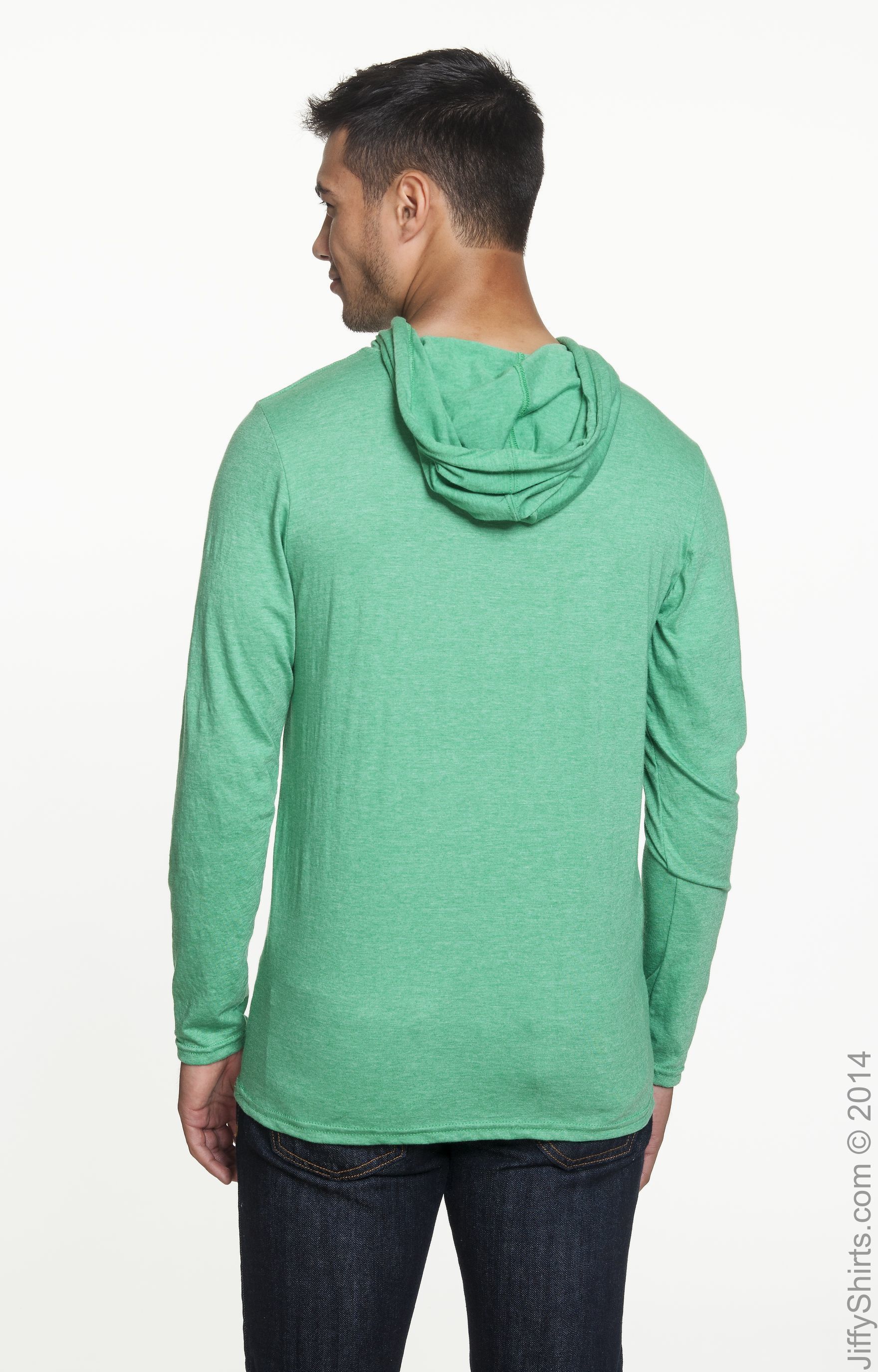 Anvil 987 Heather Green / Neon Yellow