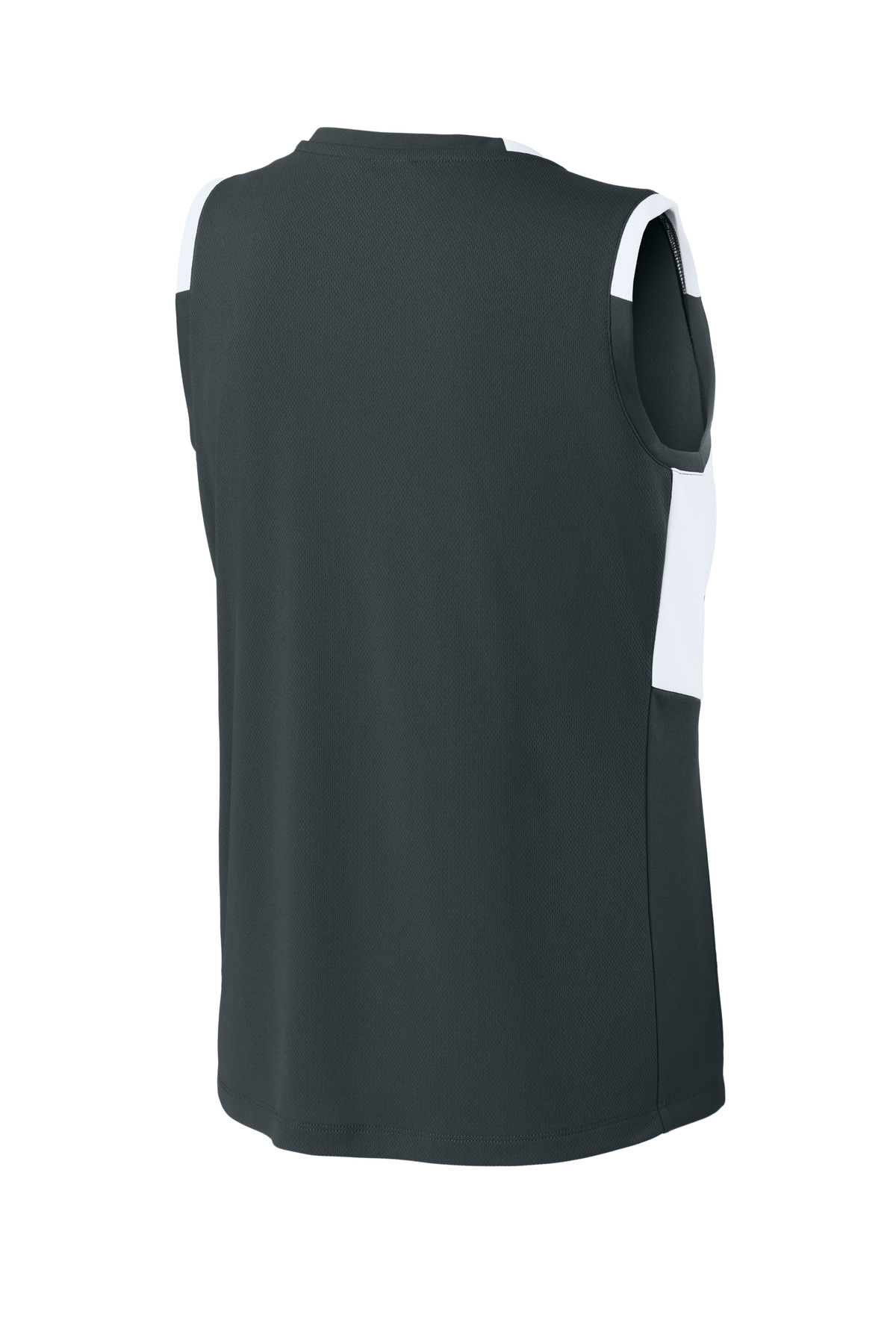 Sport-Tek LST441 Iron Grey/White