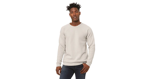 Custom Sweatshirt Heather Dust - Bella + Canvas 3901 | Jiffy Custom Print