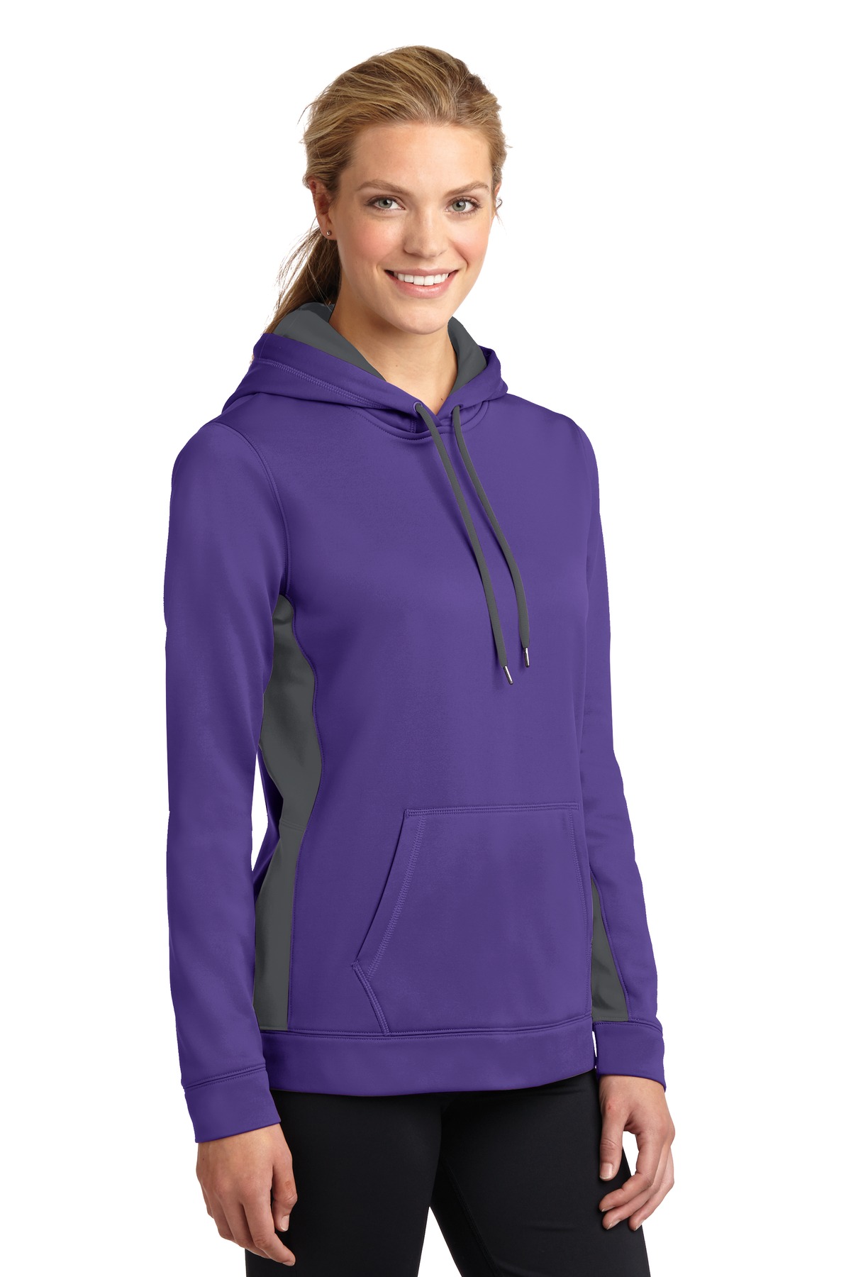 Sport-Tek LST235 Purple / Dark Smoke Gray