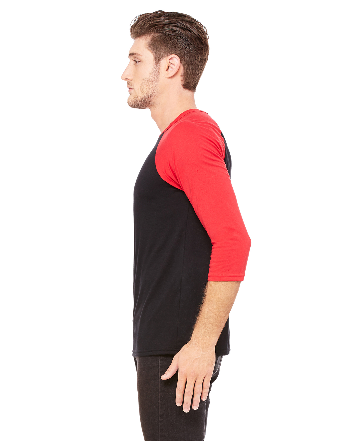 Bella + Canvas 3200 Black / Red