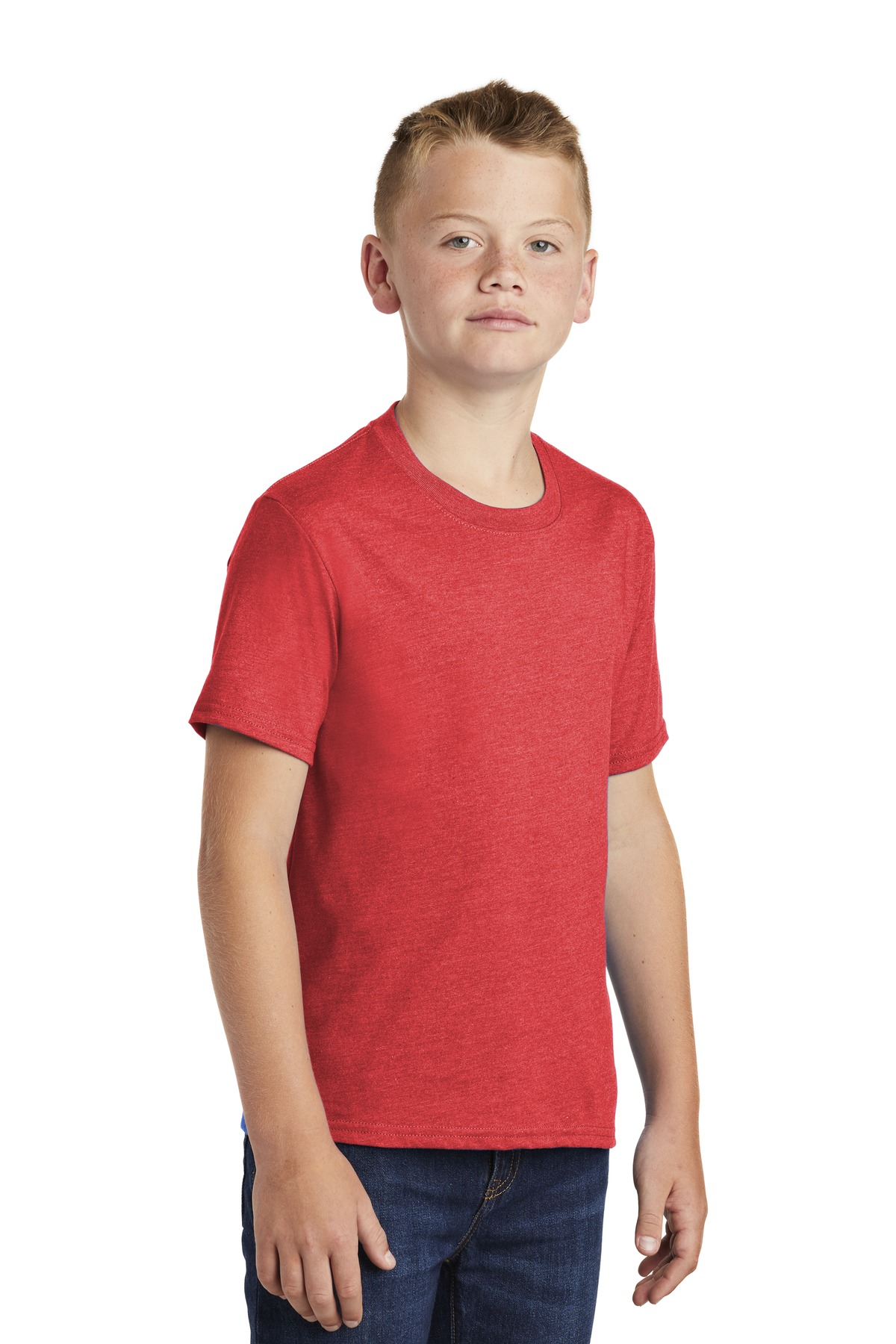 Port & Company PC455Y Bright Red Heather