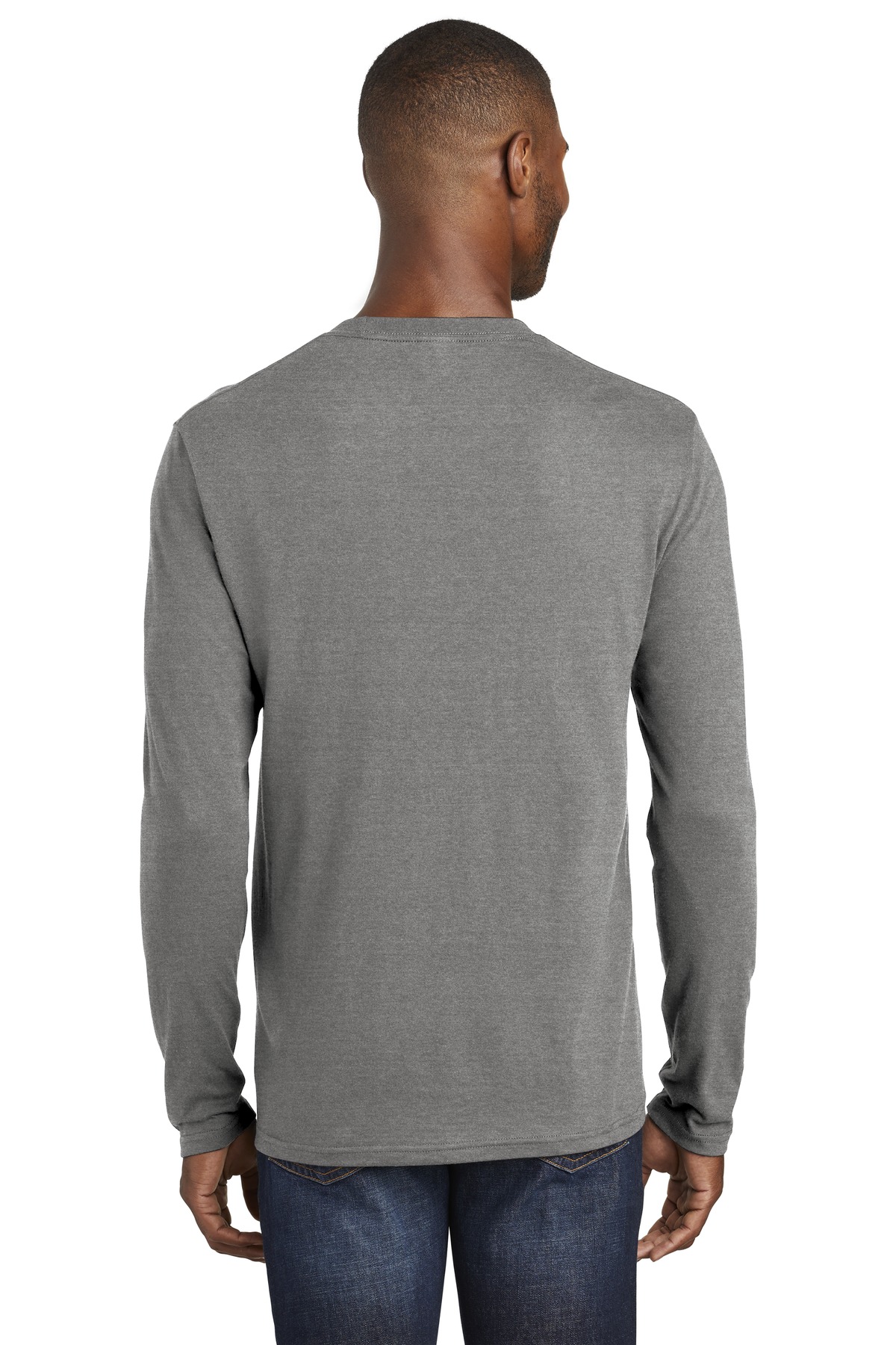 Port & Company PC455LS Graphite Heather