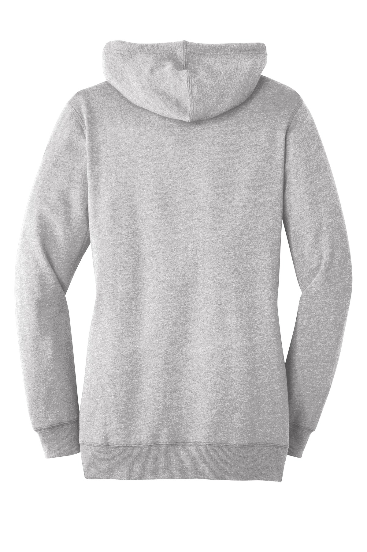 District Women s Lightweight Fleece Hoodie Dm493 Heather Gray Jiffy