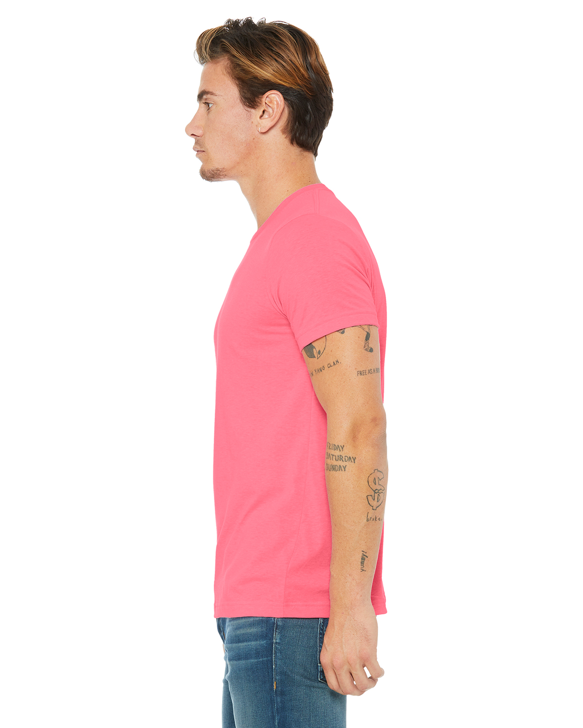 Bella + Canvas 3650 Neon Pink