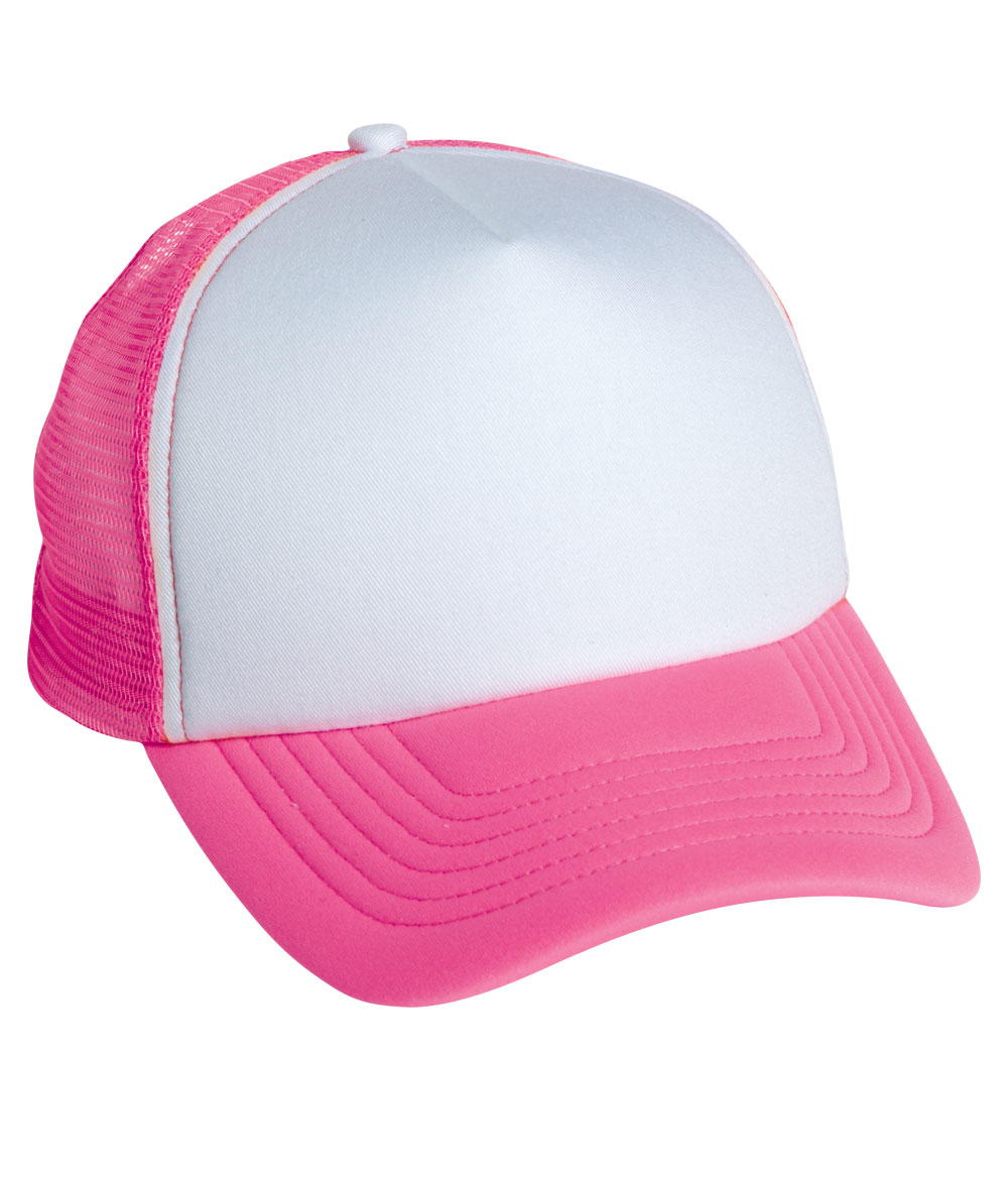 Mega Cap Summer Trucker Cap 6801 B Neon Pink | Jiffy
