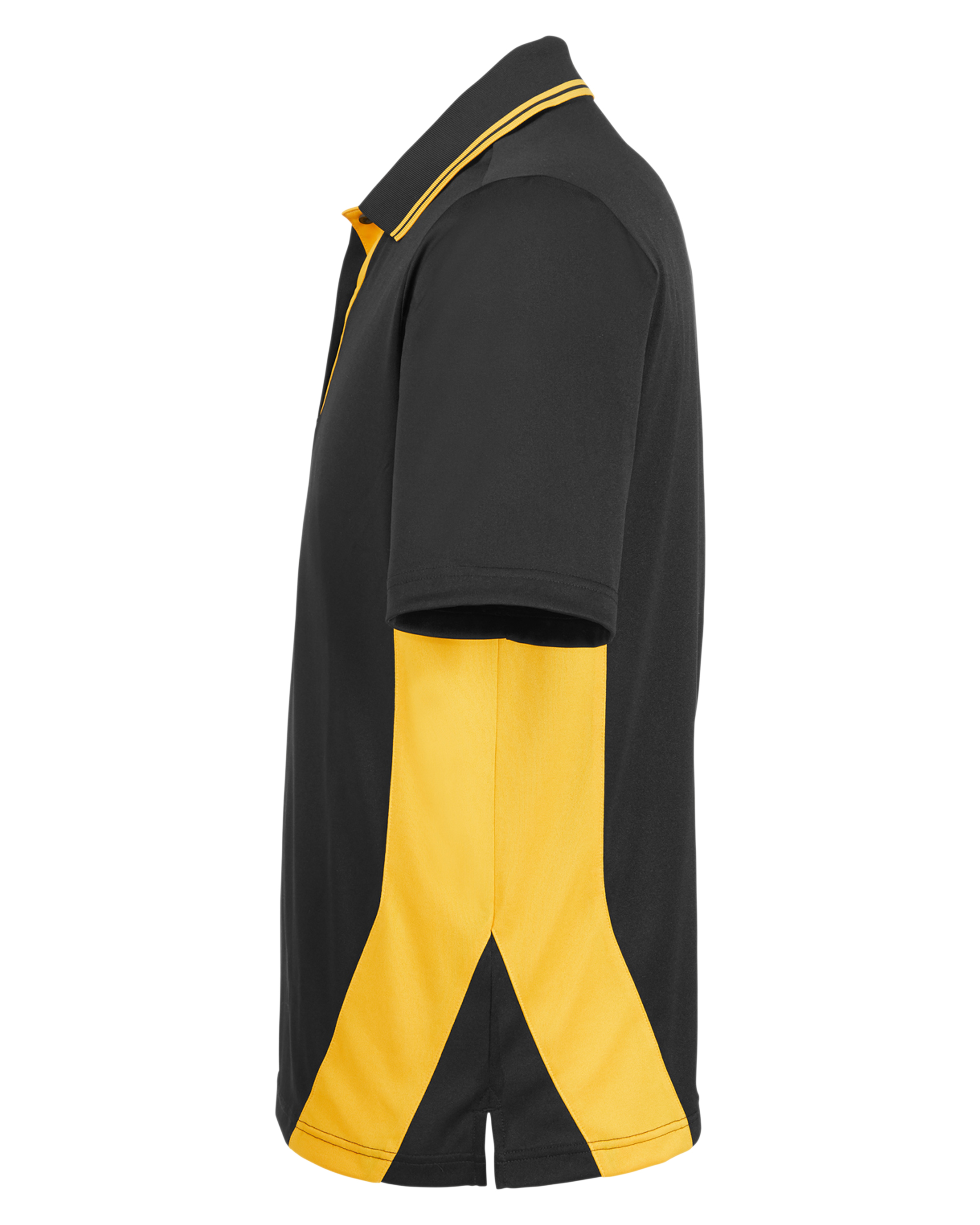 Harriton M386T Black / Snry Yllw