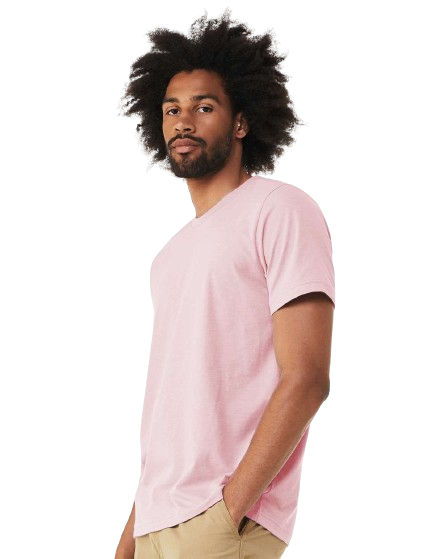 Bella + Canvas 3001CVC Heather Pink