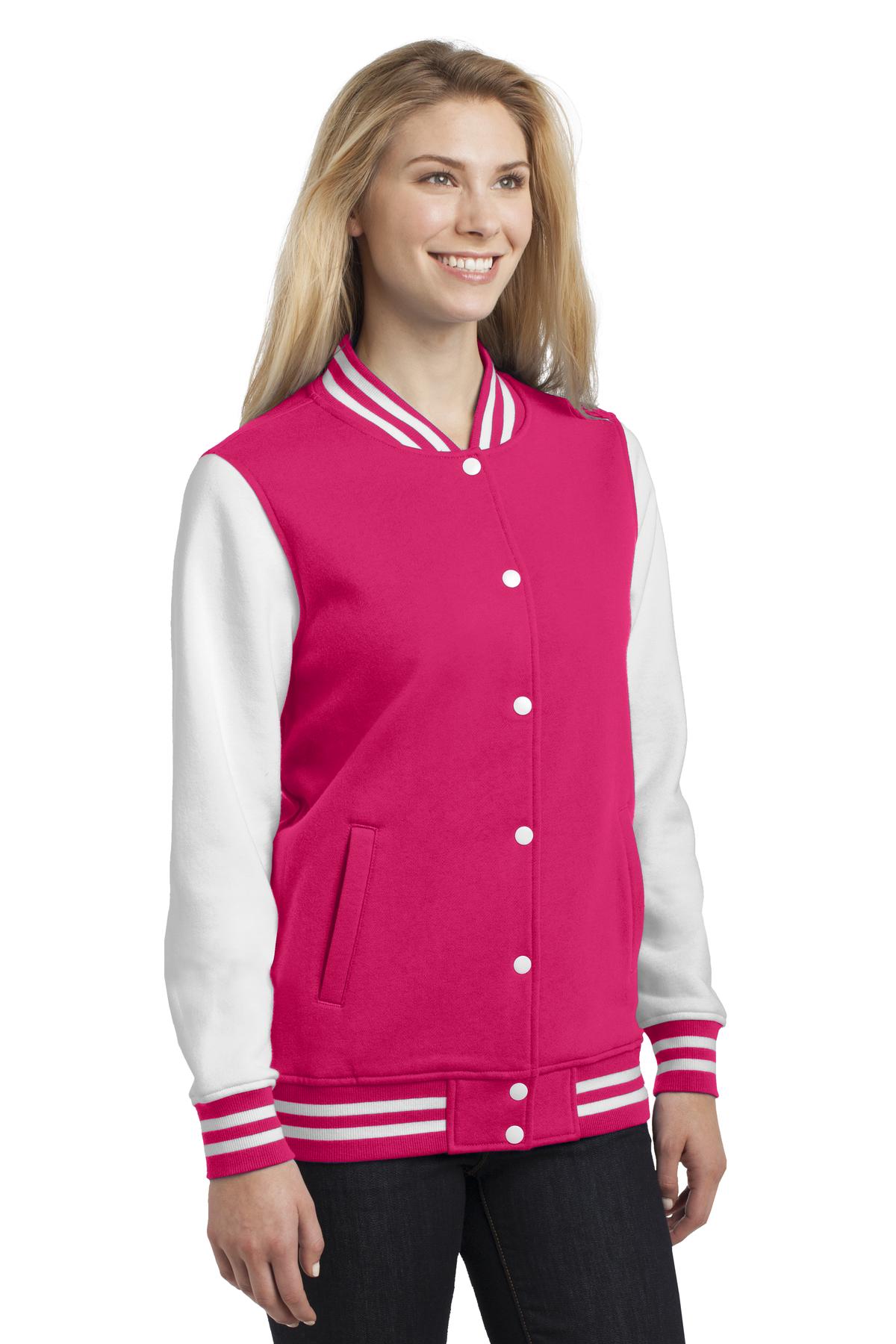 Sport-Tek LST270 Pink Raspberry / White