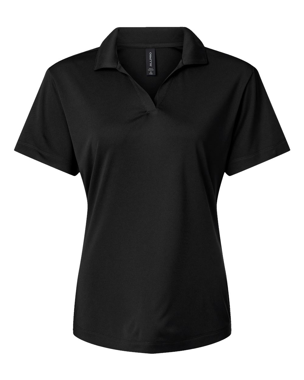 ★COOR★ Open Collar Cotton Polo Shirt (Black) Oxford Button Down Collar Polo Black – Collars & Co.