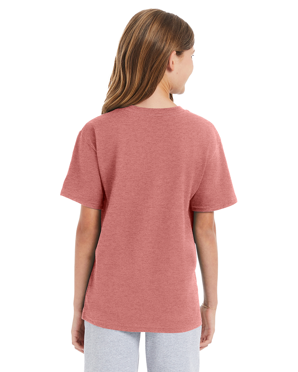 Hanes 498Y Mauve Heather